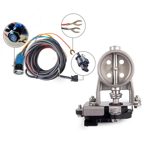 Imagen 2 del producto Válvula de control de escape eléctrica de 4 orificios 2/2,36/2,5/2,75/3 pulgadas Unidad de válvula eléctrica con botón de interruptor Válvula de control de escape