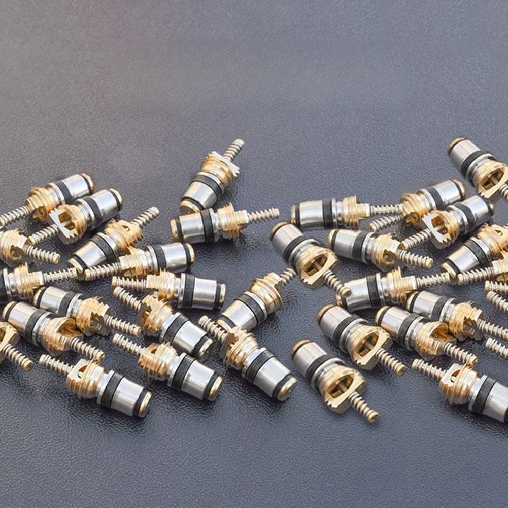 10pcs High And Low Pressure Automotive For Air Conditioning Valve Core R134a Valve Cores Electrical Equipment