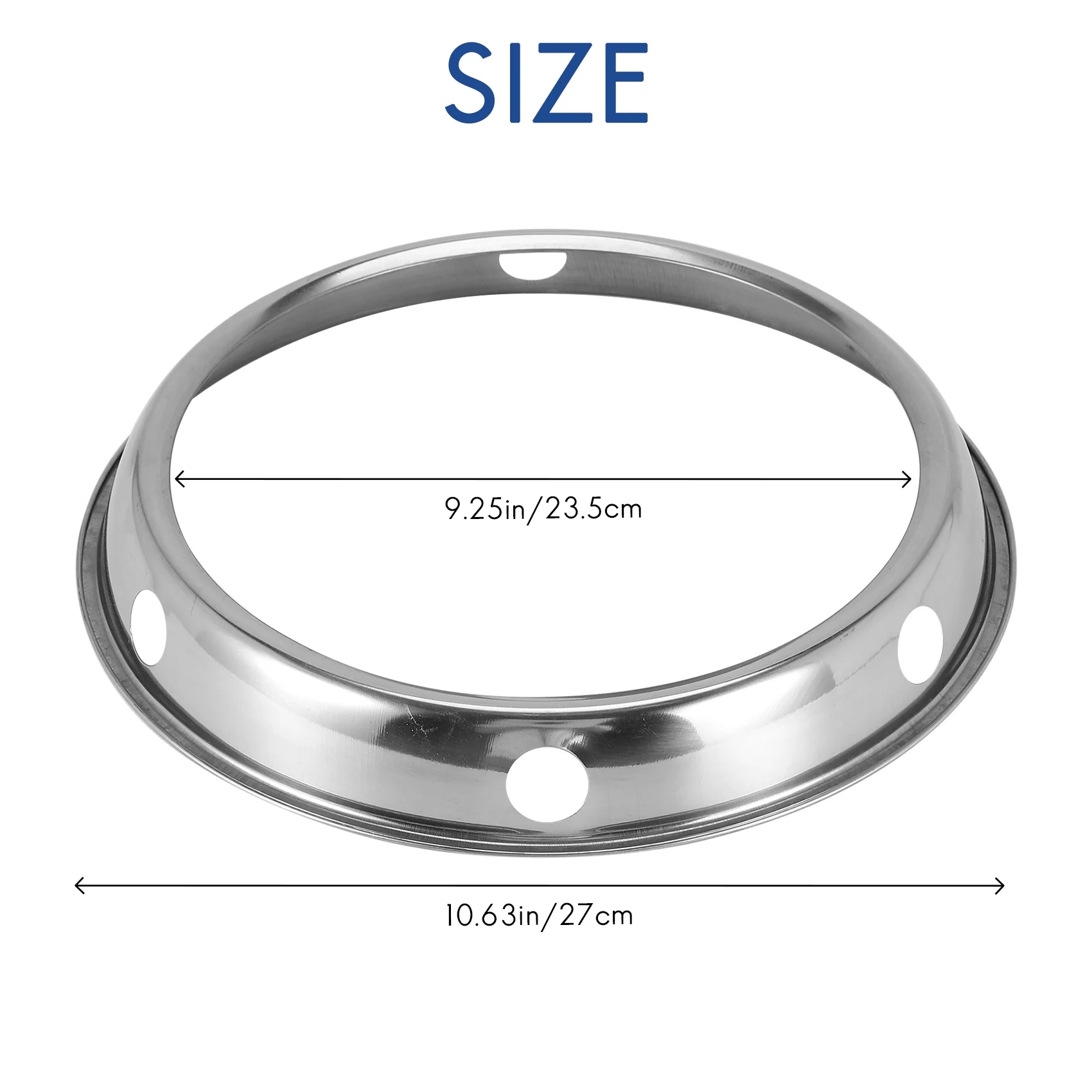 Soporte Universal para sartenes Wok, soporte para sartenes, anillo para Wok/parte inferior redonda metálica, tamaño Universal para sartenes de estufa de Gas