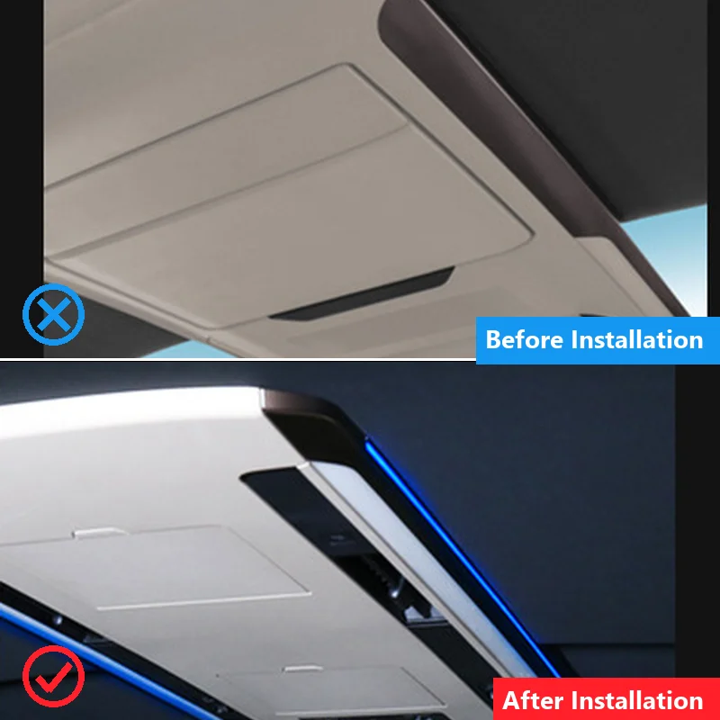 Car Roof Ambient Lights Always On Module for Toyota Alphard Vellfire 40 Series, ABS Interior Ceiling Lighting Control Unit