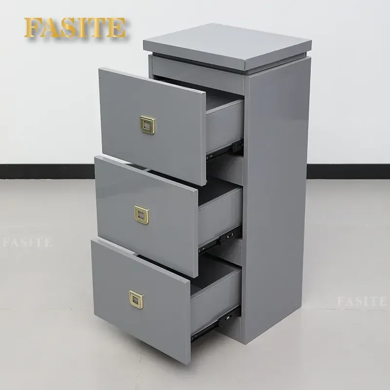 For Barber Shop Tool Cabinet Hair Storage Cart with Drawer and Locker Movable Trolley for Hairdresser Beauty Station
