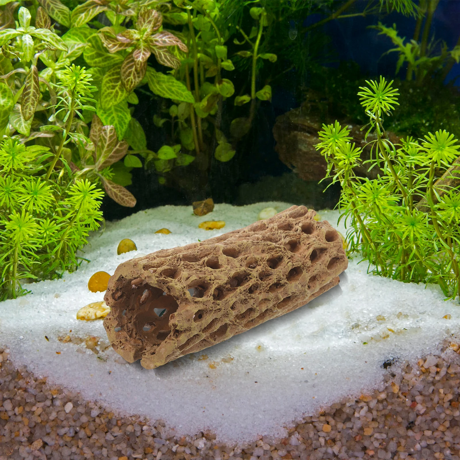 

Shrimp House Ornaments Lifelike Aquarium Decor Durable Shrimp Cave Fish Tank Hideout Compact Design Suitable Tanks Pets