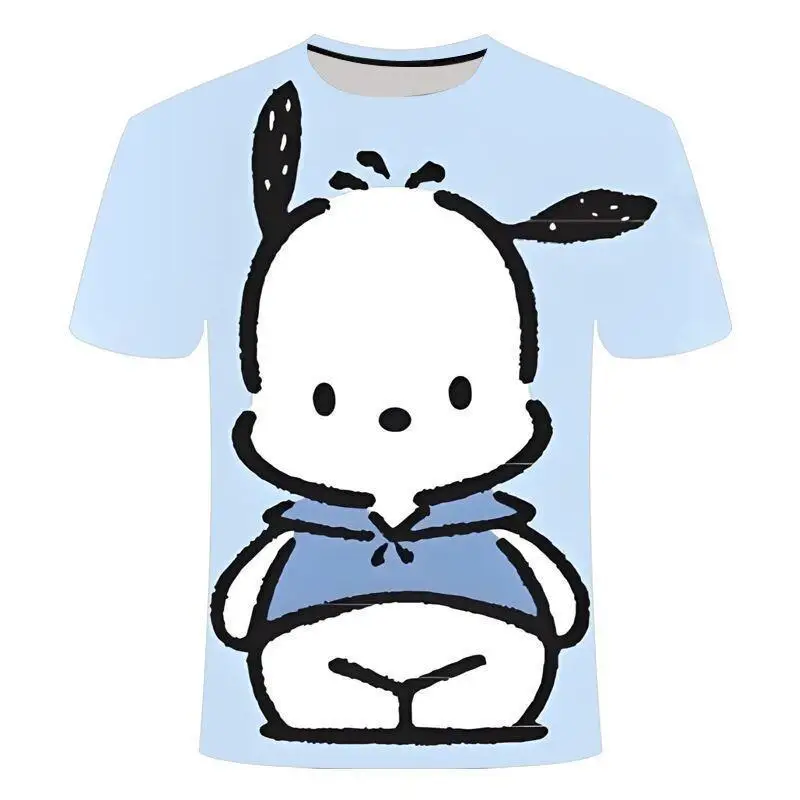 

Sanrio Hello Kitty women's Hoodie Pullover coat tops Round Neck T Shirt Cotton New Print Sanrio Series Fashion Trend Personality