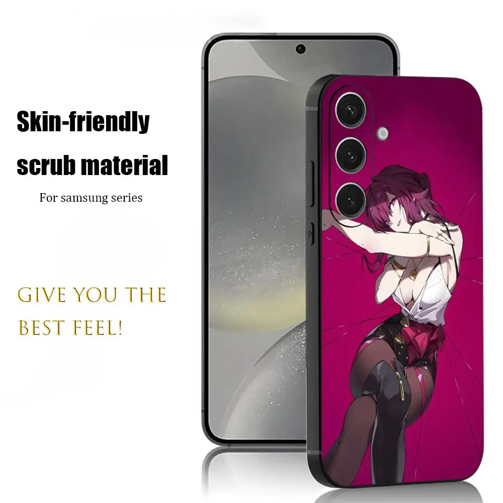 Hot Kafka Game HonkaiStarRail Phone Case For Samsung Galaxy S26 S25 S24 S23 S22 S21 Plus Ultra Note20 Soft Black