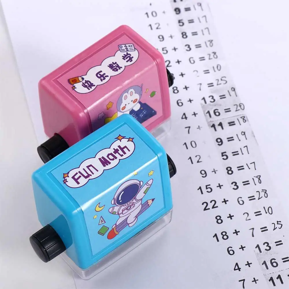 Children Within 100 Student Stationery Division Math Calculate Arithmetic Stamp Number Rolling Stamp Math Practice Roller