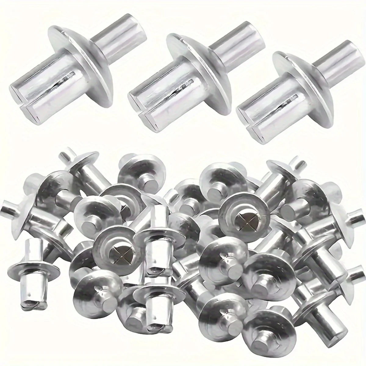 120pcs round head hammer-driven rivets, aluminum countersunk head hammer-driven expansion rivets, expansion rivets