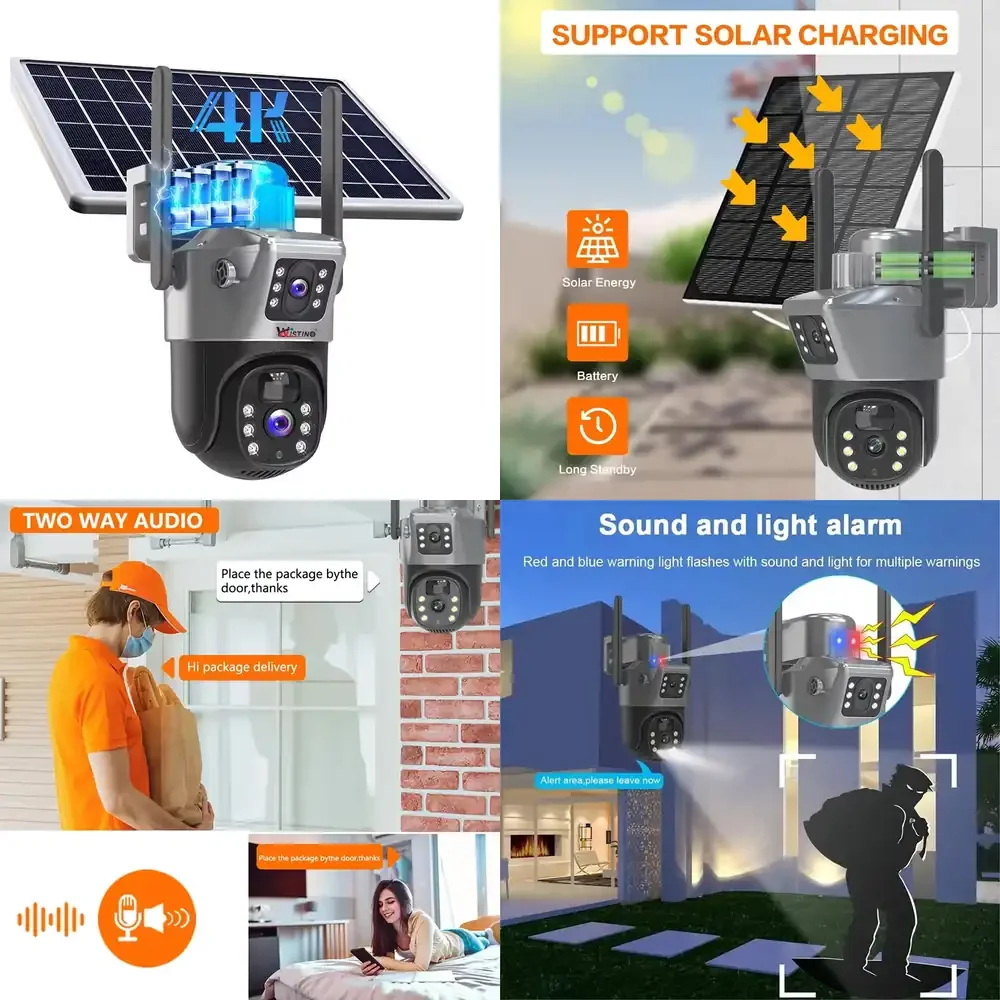 

4K for Outdoor with PIR Human Motion Detection Intelligent Powered for