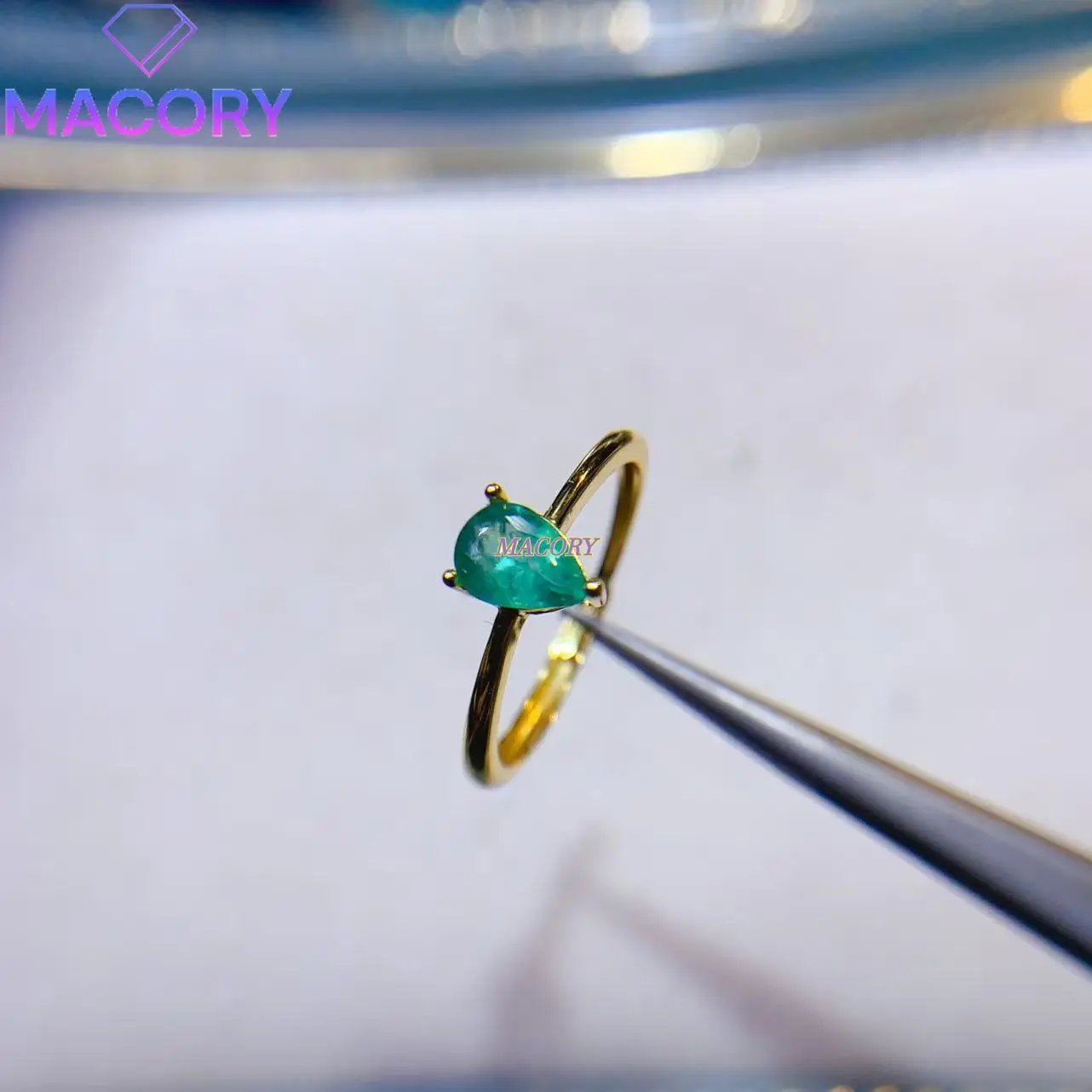 خاتم زمرد فاخر للنساء، مجوهرات عصرية ورائعة من الفضة الإسترليني عيار 925، مناسبة لعيد الحب وعيد الميلاد #4