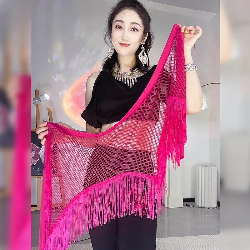 yesbellydance-clothing-women's-waist-scarf-triangular-tassels-hip-scraf-adult-children-oriental-dance-professional-practice-clot