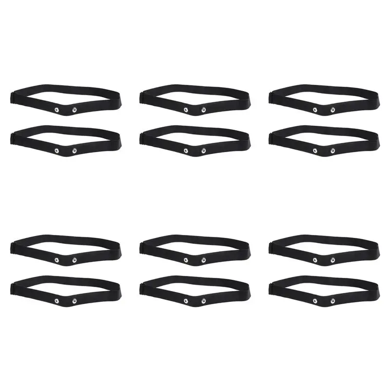 12Pcs Elastic Heart Rate Chest Strap Bands For Geonaute Wahoo Garmin Magene Bryton Coospo Heart Rate Sensor Chest Belt-Y41A
