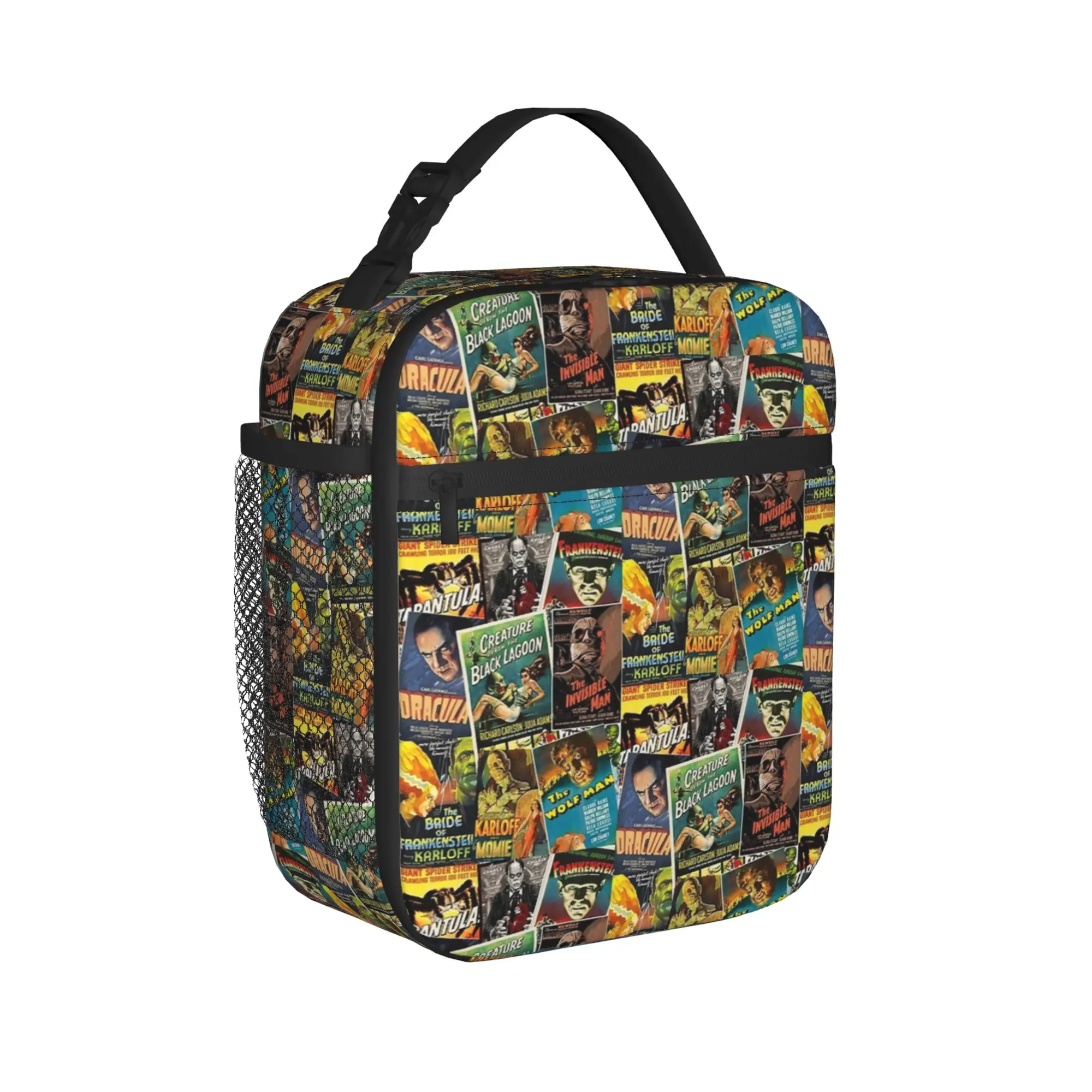 The Mummy movie monsters Insulated Lunch Bags Large  Reusable Cooler Bag Tote Lunch Box College  Picnic Food Handbags