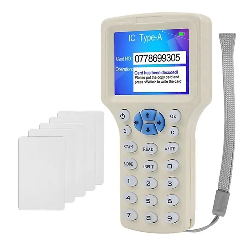 

(Durable) RFID Smart Card Reader +5XCUID Card RFID Duplicator 125K 13.56Mhz IC/ID Key Writer RFID Programmer Key Replicator