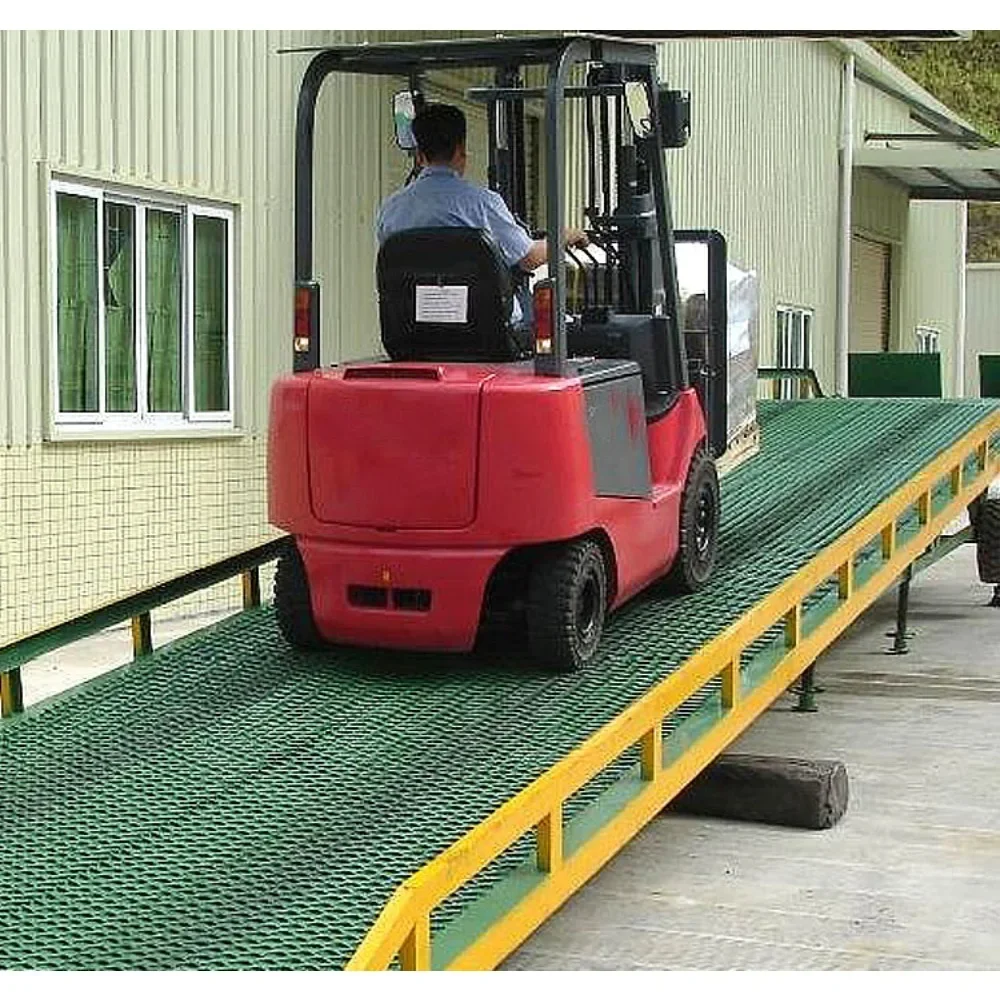 Plataforma elétrica hidráulica de carga e descarga fixa