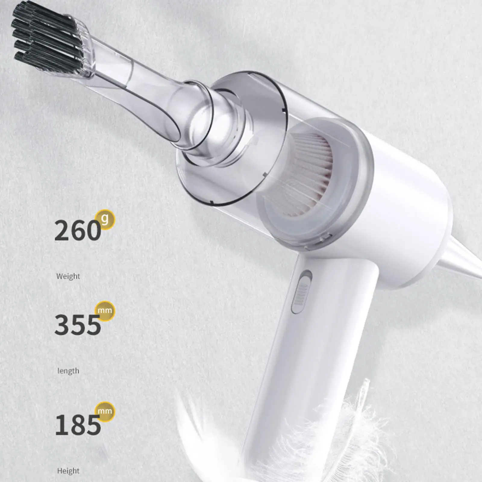 مكنسة كهربائية محمولة، فلتر خفيف الوزن وقابل للغسل للتنظيف الداخلي