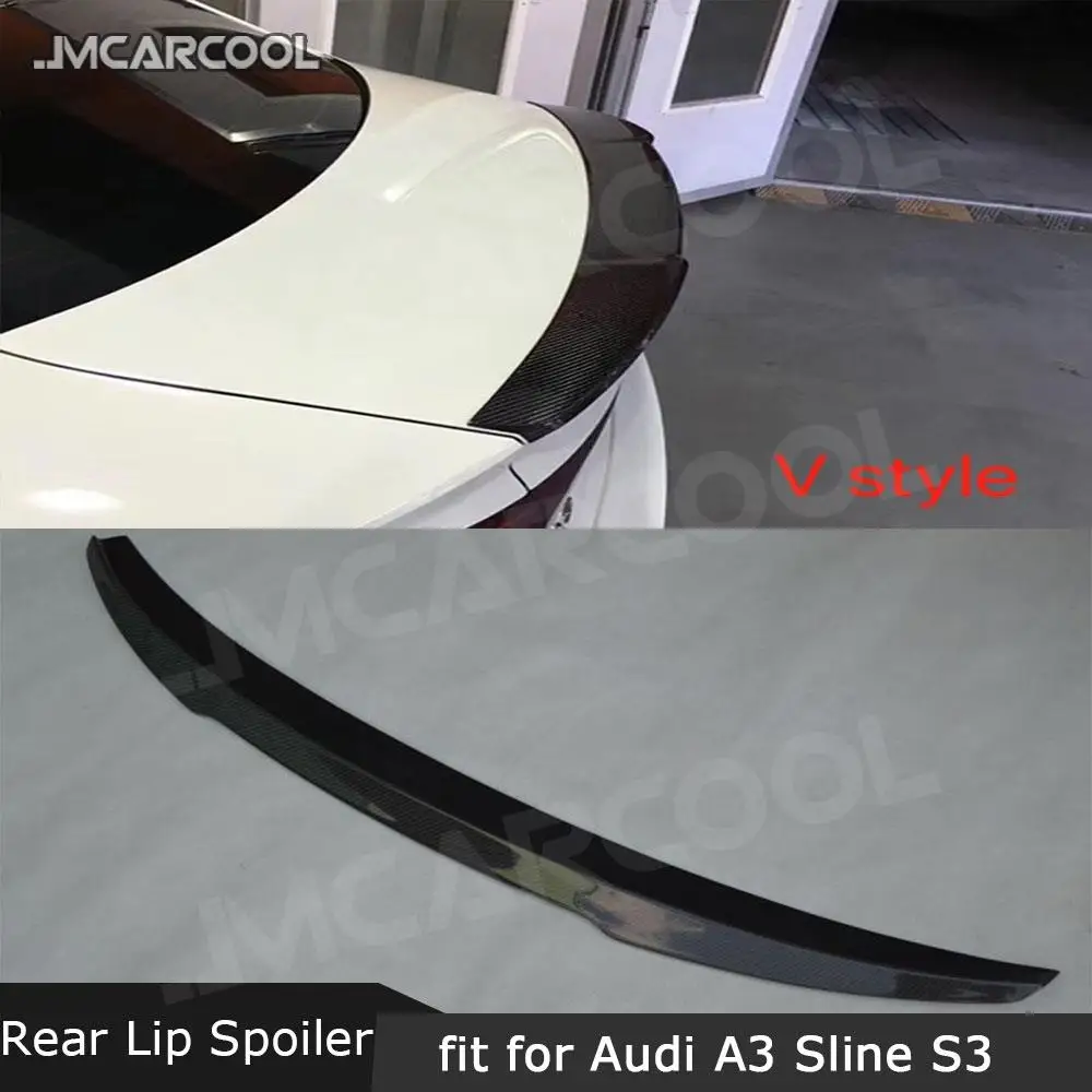 

JMCARCOOL задний спойлер багажника из углеродного волокна для Audi A3 Sline S3 Sedan 2013-2018 авто гоночный автомобильный Стайлинг