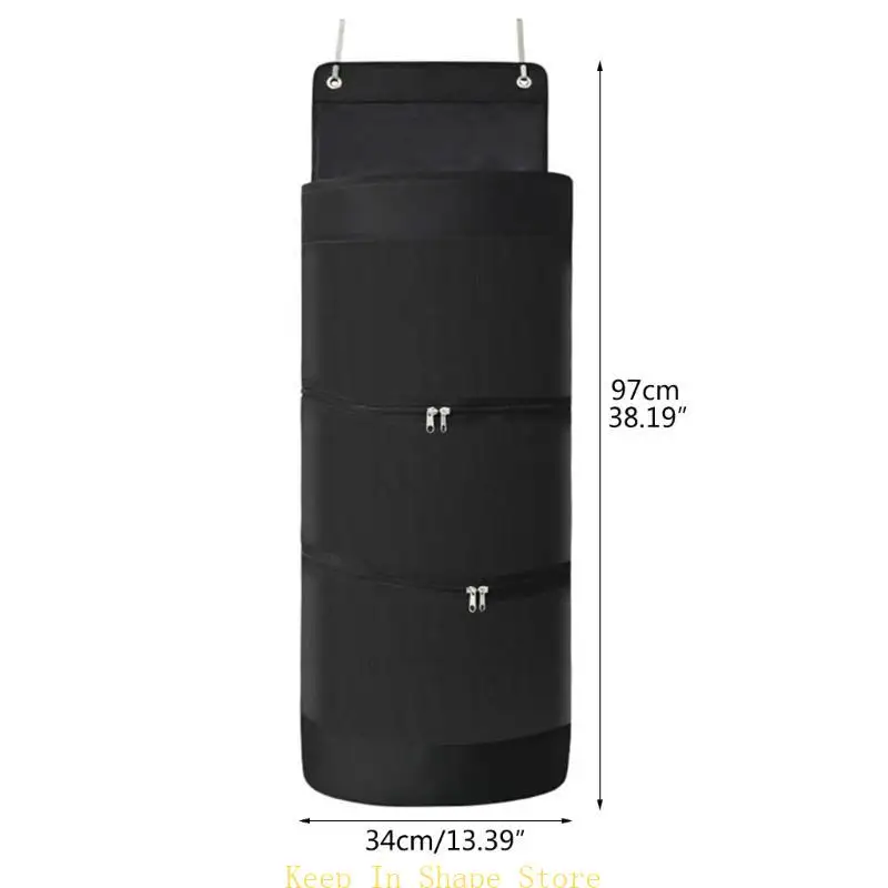 U1JC منظم تخزين الجدار الأسود فوق الباب المعدات الرياضية المعلقة وتخزين الكرة ، منظم المعدات الرياضية المرآب