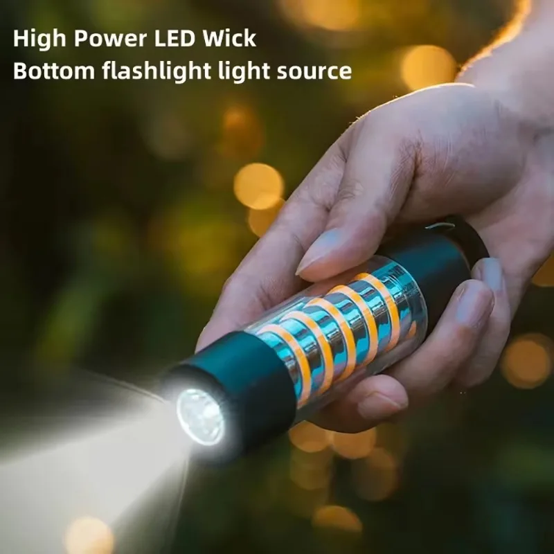 3-In-1 Rechargeable LED Camping Light, Dual Light Source, Adjustable Color Temperature IP54 Waterproof Portable Fast Delivery