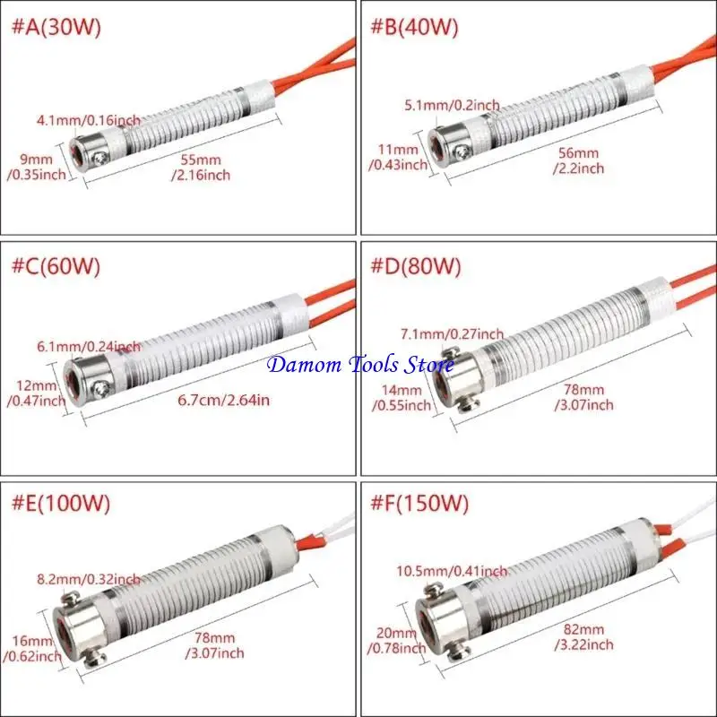 57BE Precisions Mica Soldering Iron Heating Cores for Efficient Soldering in Electronics and Small Metal Connection Tasks