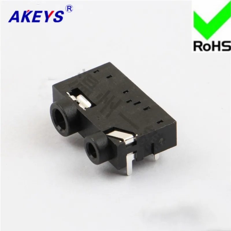 10 PCS PJ-357 Power socket 3.5 Headphone socket 9 foot pin 2 fixed foot 3.5 MM socket master seat