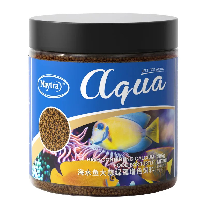 Maytra Tropical Fish Food - Small Sinking Pellets with Garlic & Spirulina for Clownfish,Guppies,Tetras - Color Enhancing Formula view 5