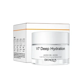 Maquiagem nua bonita Lazy V7 Pure Face Cream, hidratante, fino, respirável, corretivo natural, cuidados com a pele facial