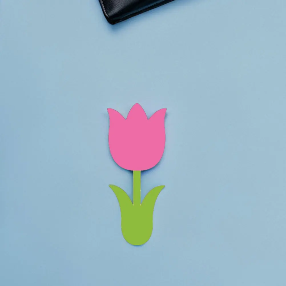 

45pcs Spring Tulip Cutouts Paper: Colorful Flower Craft Decorations For Classroom Bulletin Board Party Home Diy