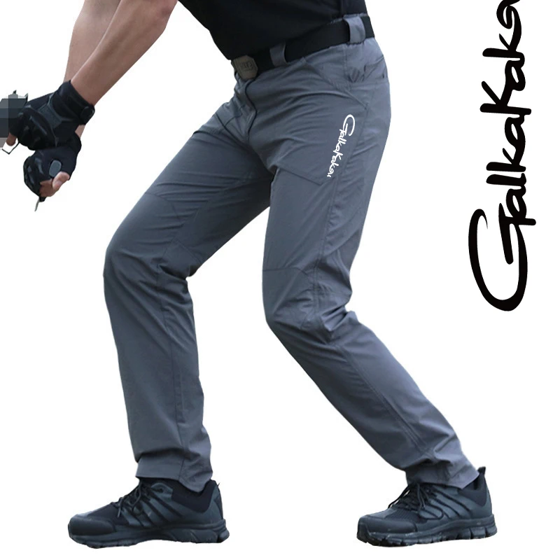 Outdoor Sports Wear-resistant Tactical Pants Overalls Stretch Multi-pocket Summer Quick-drying Fishing Pants Thin Men's Pants