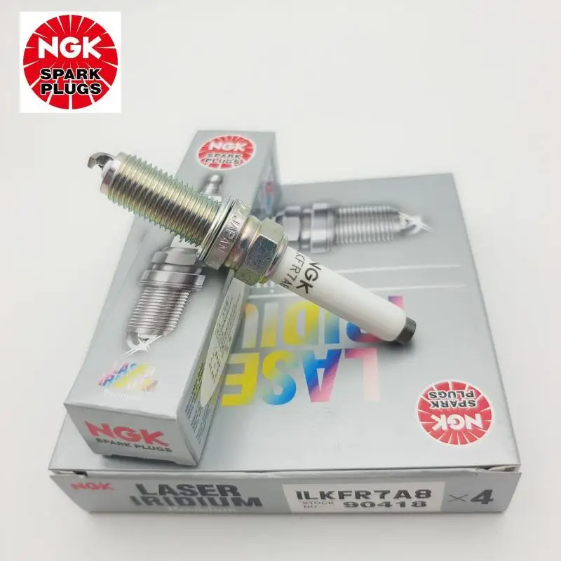 4Pcs Original NGK ILKFR7A8 90418 Brand New Laser  Iridium Platinum Spark Plug For Jeep Compass Renegade 2019-2022	1.3T	46338779