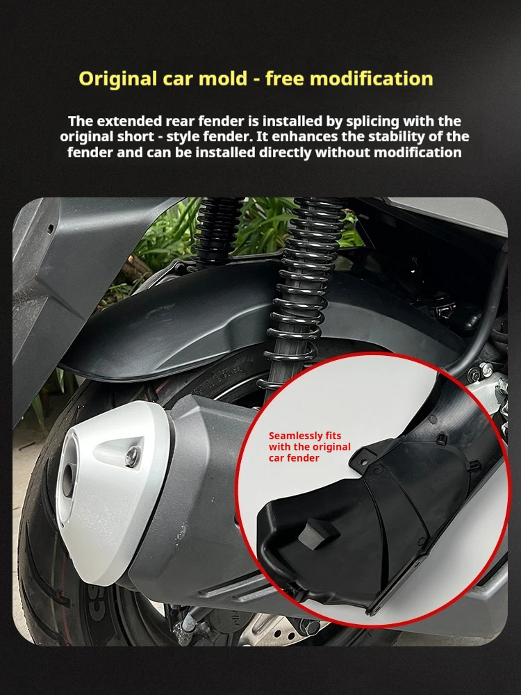 For Honda PCX160 PCX125 ADV160 Extended Rear Fender Mudguard 2020-2026 No-Drill Accesorios Moto Accessori Moto - view 5