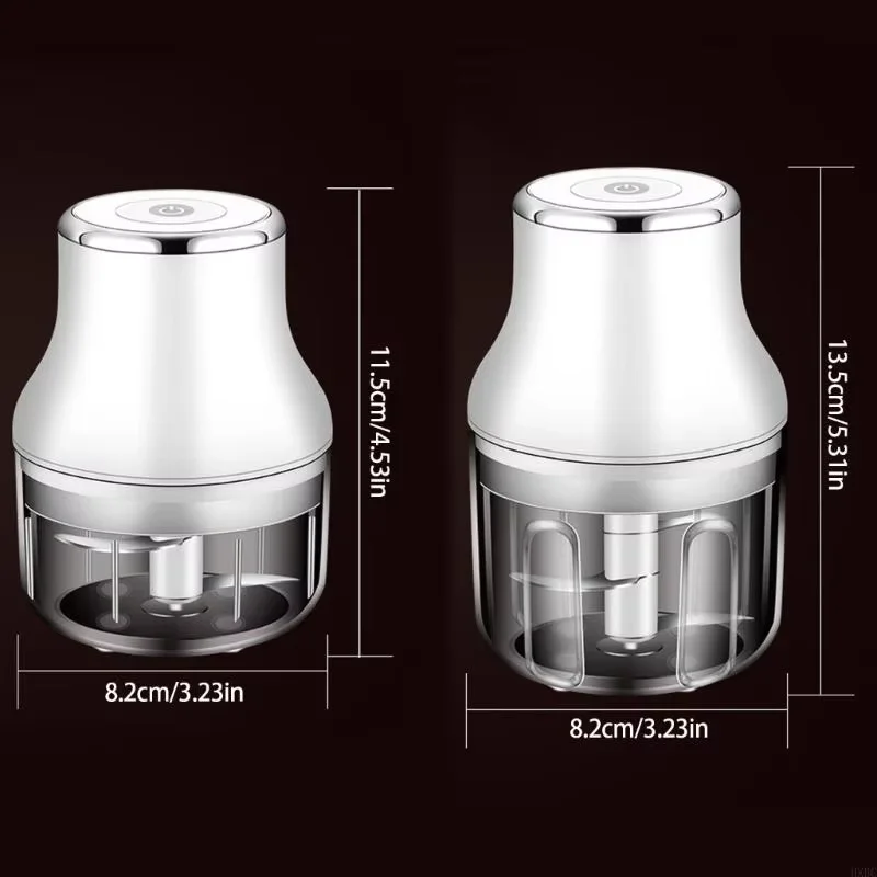 2025년 신형 미니 휴대용 프로세서 USB 충전식 마늘 다지기 무선 다지기 생강 채소 과일용