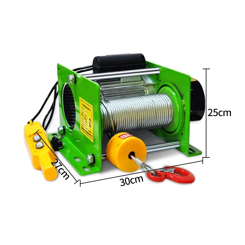 

220V/380V German-style hoist heavy duty 1 ton small electric hoist wireless remote control crane fast lift lifting crane