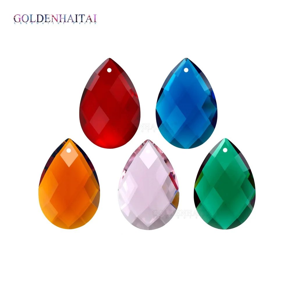 

10pcs 38mm Suncatcher Prism Parts Crystal Prisms Chandelier Pendant Crystal Almond Pendants Best Selling DIY Strand Accessories