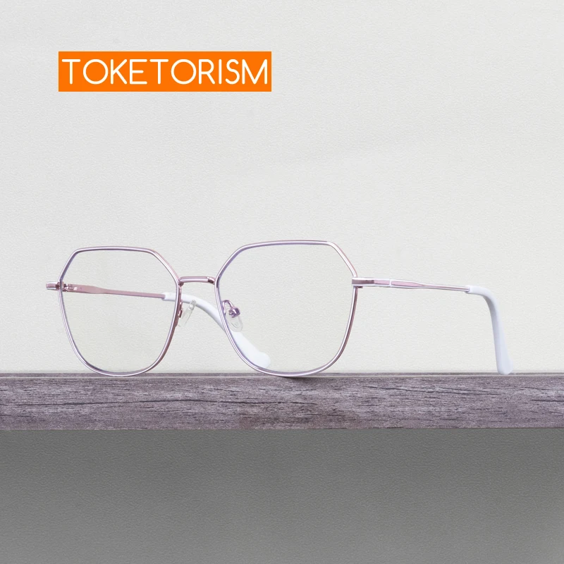 Toketorism Fashion Men's Blue Light Computer Eyeglasses Quality Women's Glasses Optical Frames 0403