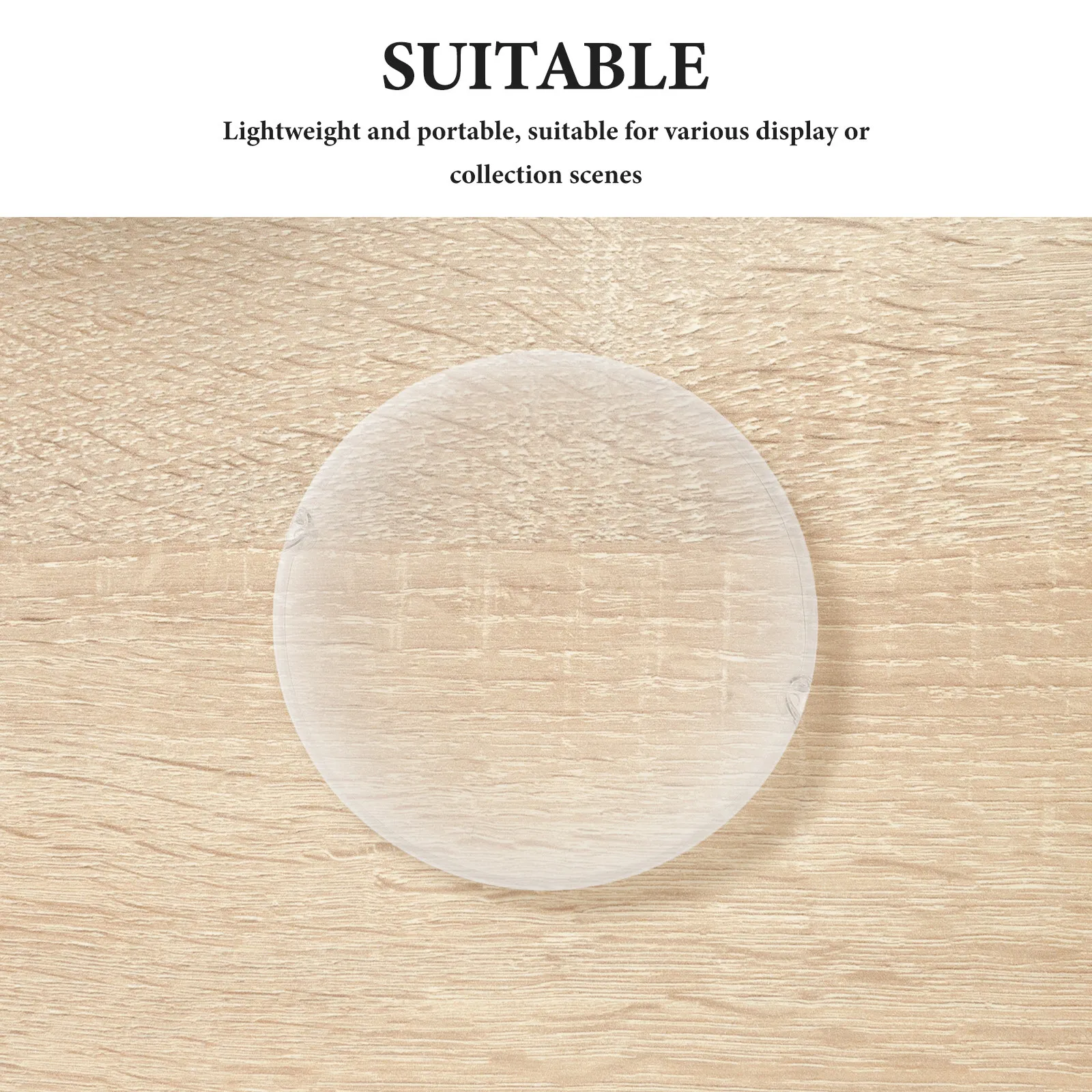5Pcs Transparent Acrylic Face Cover Clear Protective Mask Anti-Damage Display Case for Mini Headwear DIY Craft