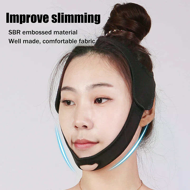 

Black Blue Anti Snore Stop Snoring Chin Strap Belt Anti Apnea Jaw Solution Sleep Support Apnea Belt Adjustable Sleep Care Tool