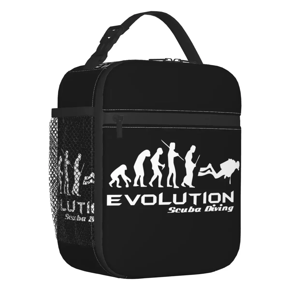 Evolution Of Scuba Diving Thermal Insulated Lunch Bag Underwater Dive Diver Gift Resuable Lunch Tote for Work Travel Food Box