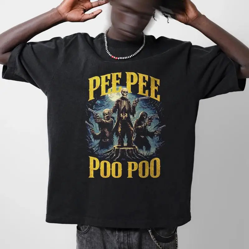 

Pee Poo Funny Skeleton T Shirt Edgy Meme Oddly Specific Offensive s shirts Cursed Inappropriate
