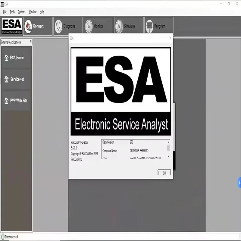 2023 Lastest ESA Electronic Service Analyst 5.6 + 2023 SW FLASH FILE+ free keygen UNLOCK for Paccar+ free help install ESA 5.6