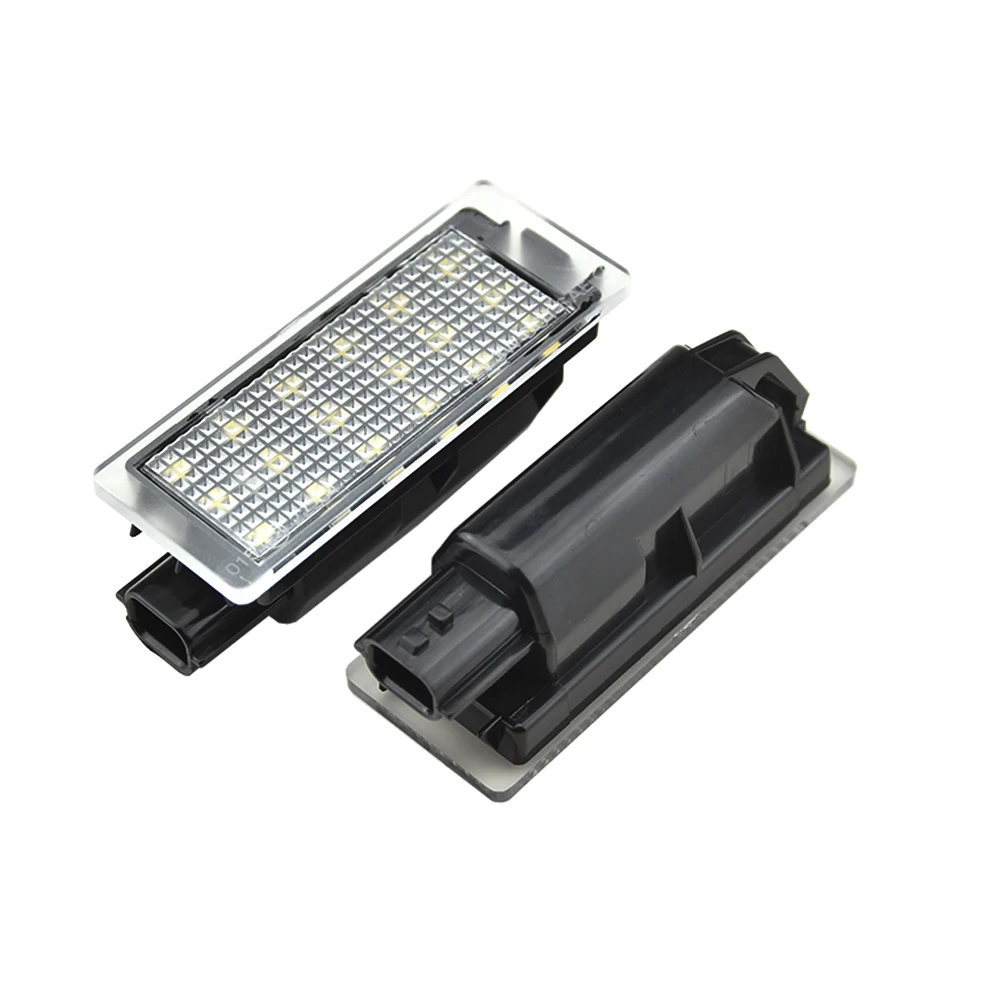 2 قطعة سيارة LED الأبيض رقم لوحة ترخيص أضواء مصباح لرينو كليو لاغونا 2 ميجان 3 توينغو ماستر فيل ساتيس الرياح ترافيك تويزي