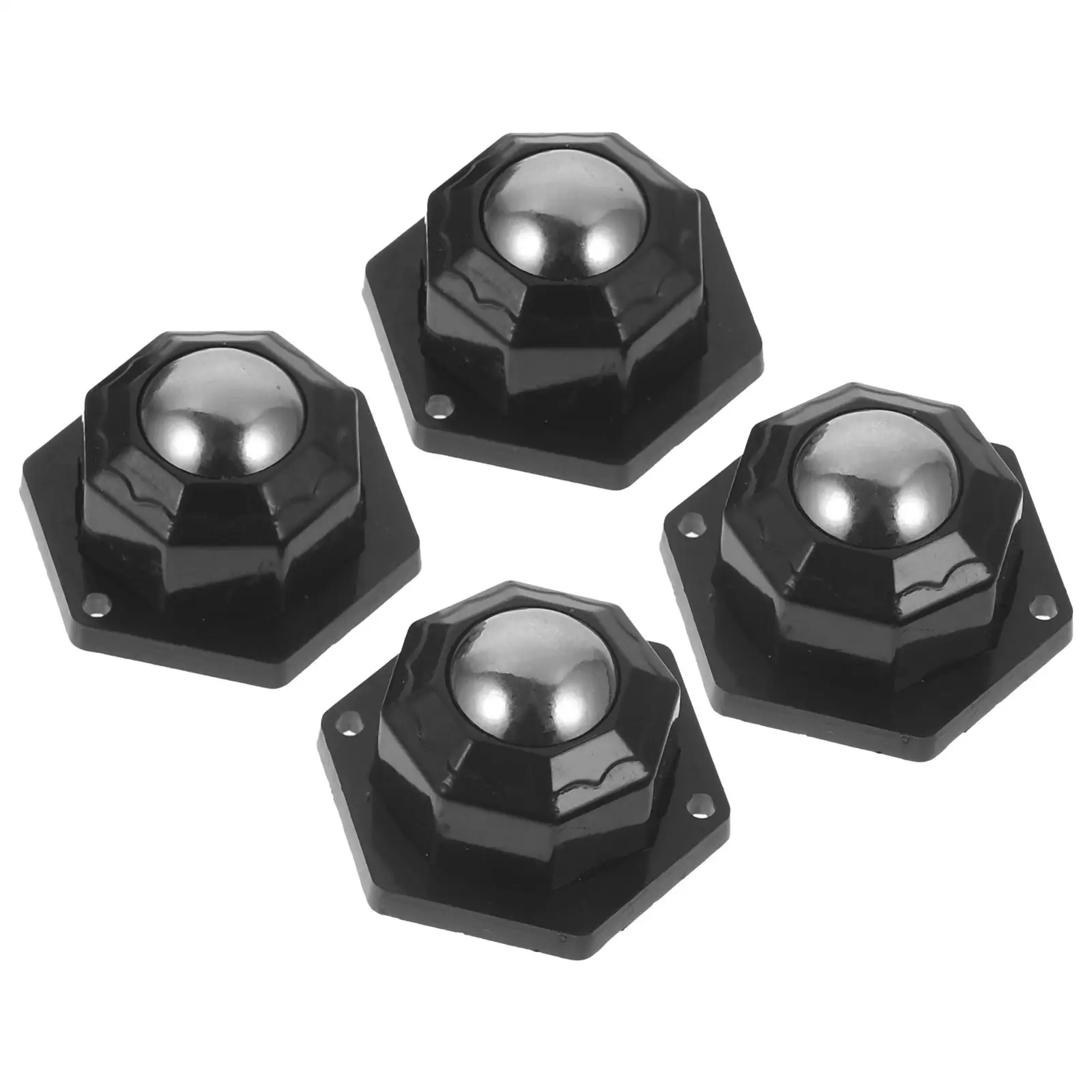 

1 set Furniture Casters 20mm Steel Ball 200kg Capacity 360 Degree Swivel Self Adhesive Wheels for Kitchen Bedroom Bathrooms