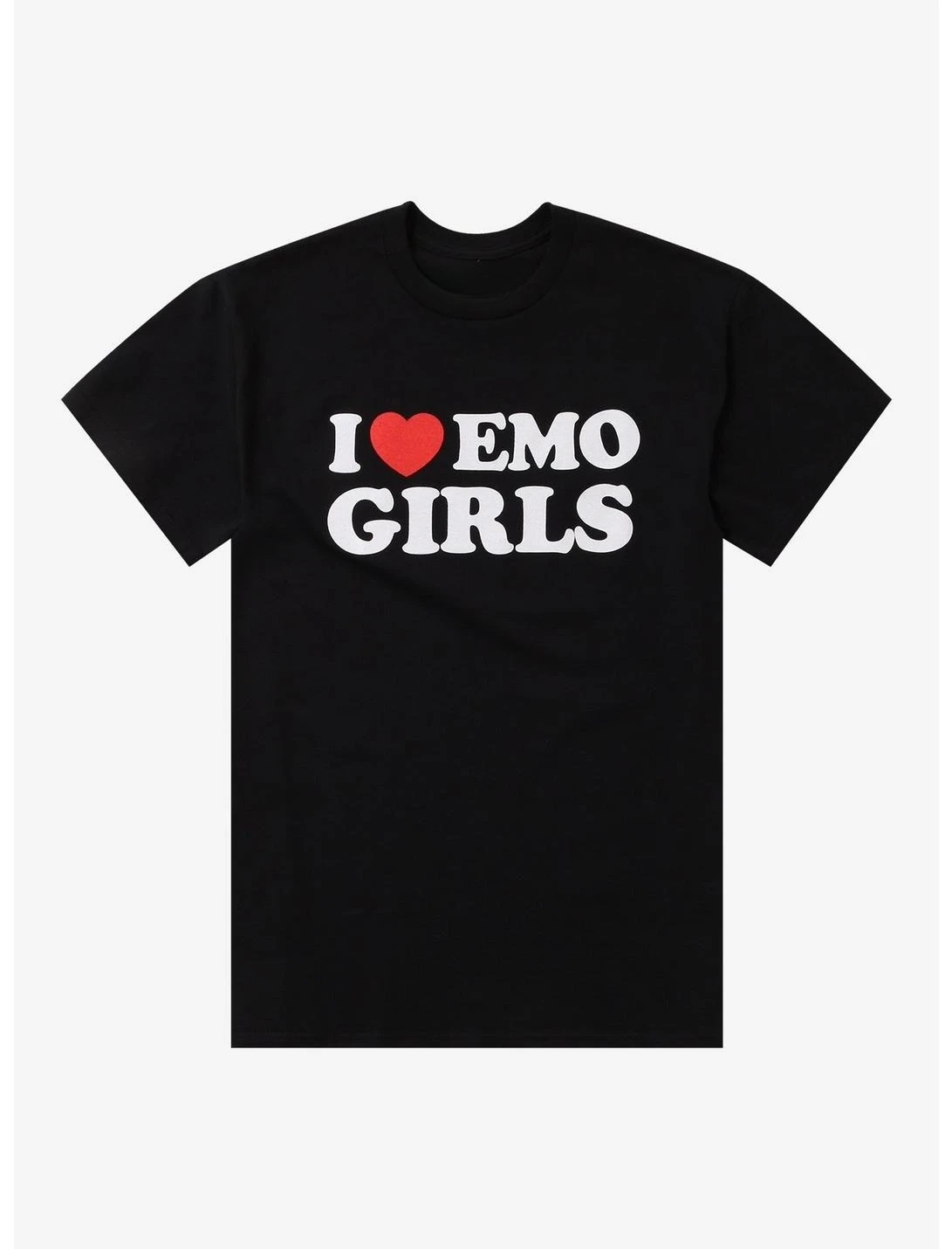 

I Heart Emo Графический принт Летние элитные брендовые хлопковые мужские и женские футболки с короткими рукавами Уличная модная одежда