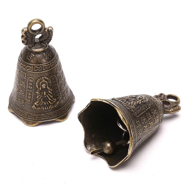 1PC Chinese Mini Sculpture Pray Guanyin Buddha Bell DIY Wind Chime Pendant DecorHomeclub