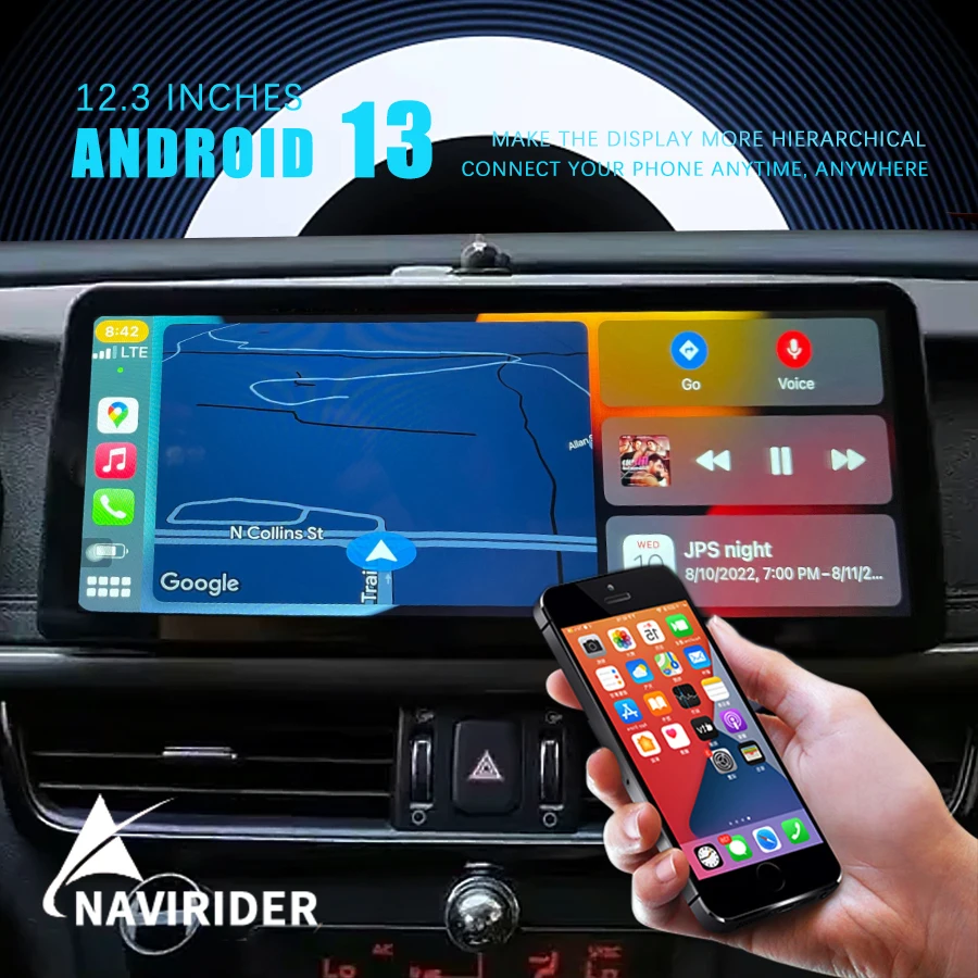 

Автомобильный мультимедийный плеер, экран 12,3 дюйма на Android 13 Qled для KIA Optima K5 2020 2017 2016