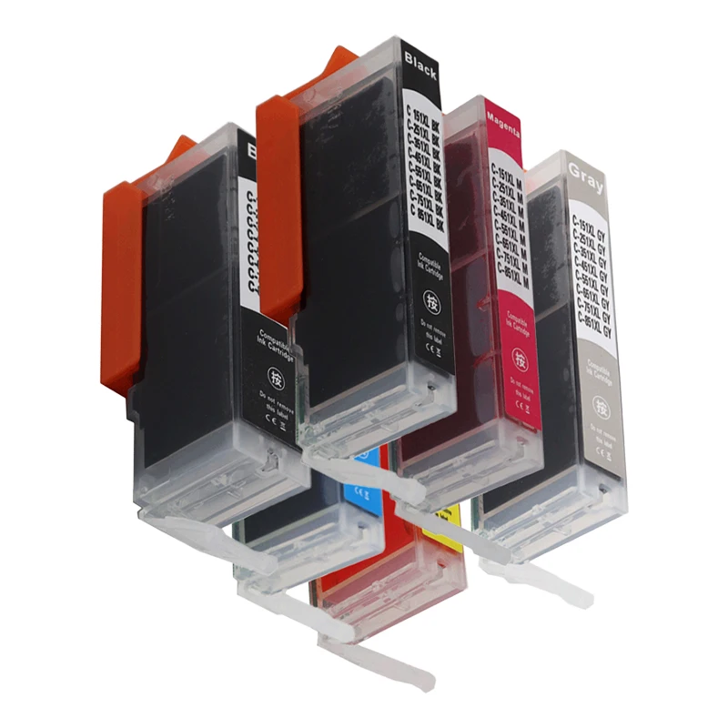 Compatible ink cartridge PGI150 CLI151 for Canon Printer PIXMA MG7510 IP7210 iP8710 MX721 Ix6810 PGI 150 CLI 151 view 5