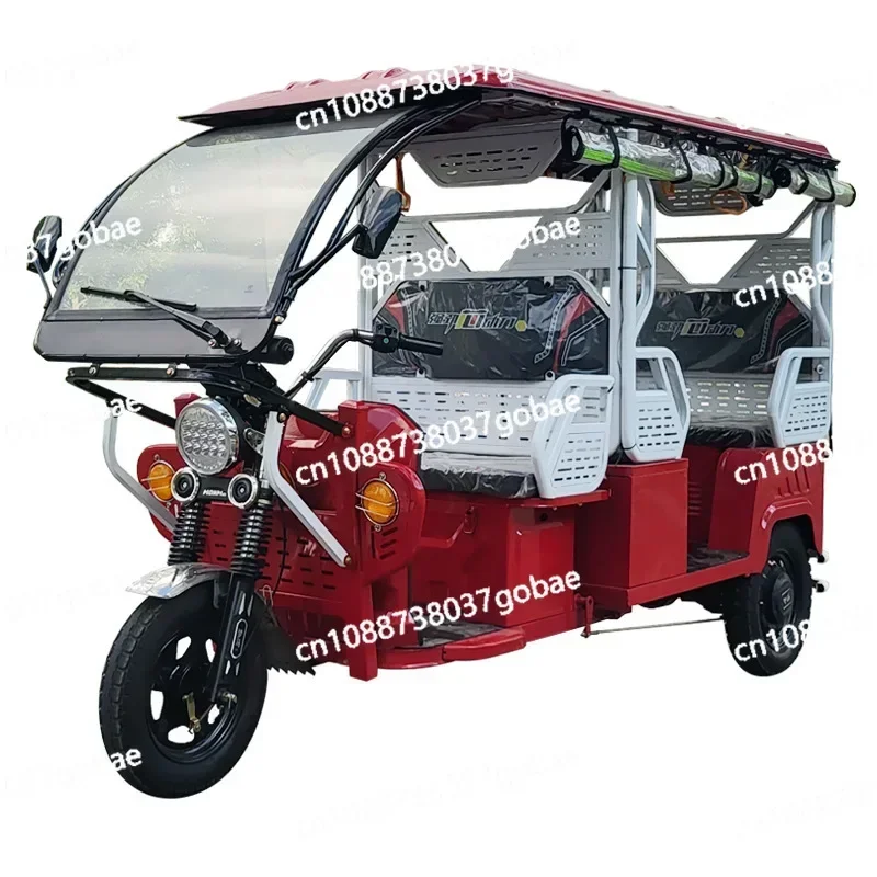 Electric Tricycle Foreign Trade Passenger Operation Pickup Car India South East Asia Tourism Passenger Taxi