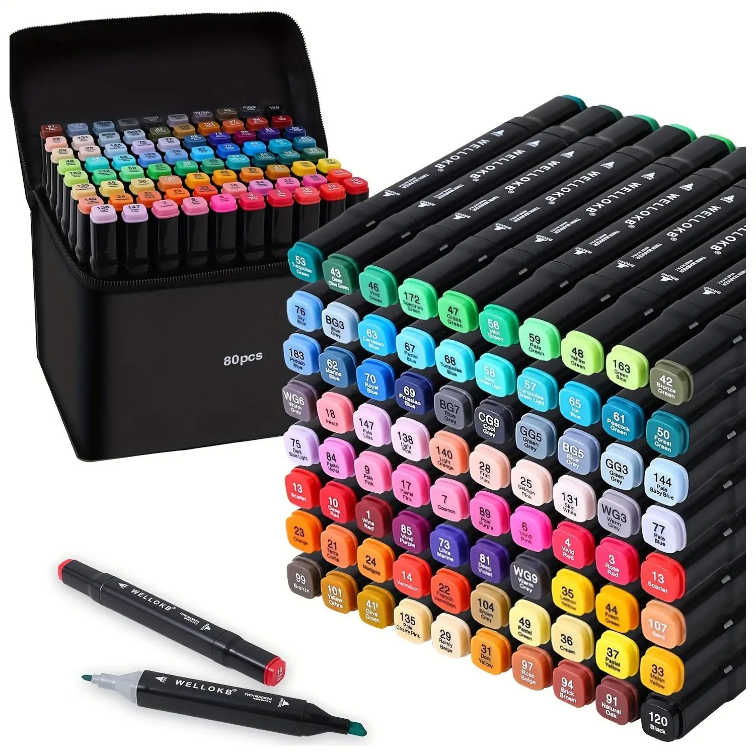 Dual Tip Markers Set Mixed Color Marker Pen Set Coloring Markers multi-purpose Paint Markers Art Supplies Art Markers For