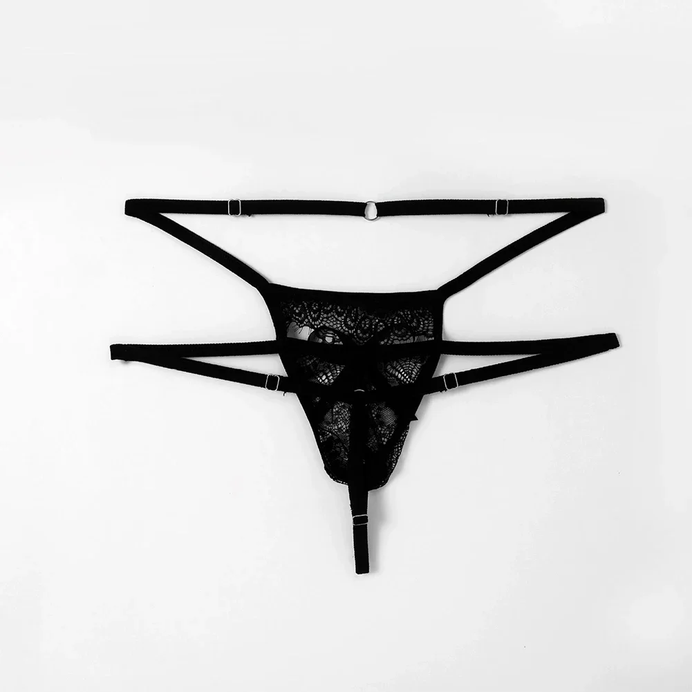 ملابس داخلية للرجال شفافة من الدانتيل على شكل حرف gstring ، ملابس داخلية قصيرة على شكل حرف T ، سراويل داخلية مفتوحة للمؤخرة ، سراويل داخلية مجوفة ، ملابس داخلية مثيرة