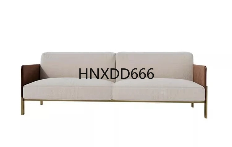 

Light luxury sales office negotiates reception area sofa