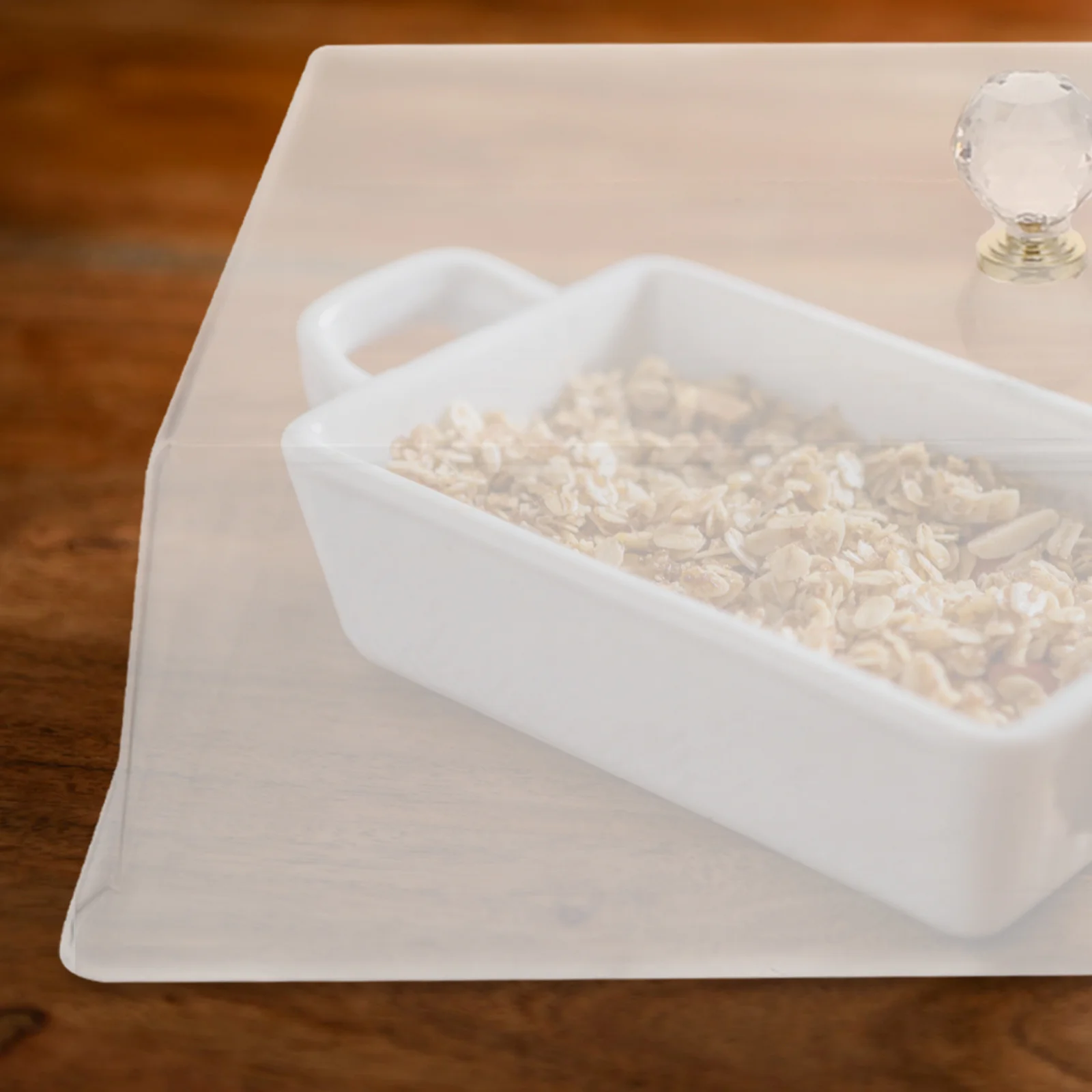 

1pc Food Dustproof Cake Cover Clear Bowl Dish Protector Storage Cover For Home Outdoor Use Kitchen Accessories