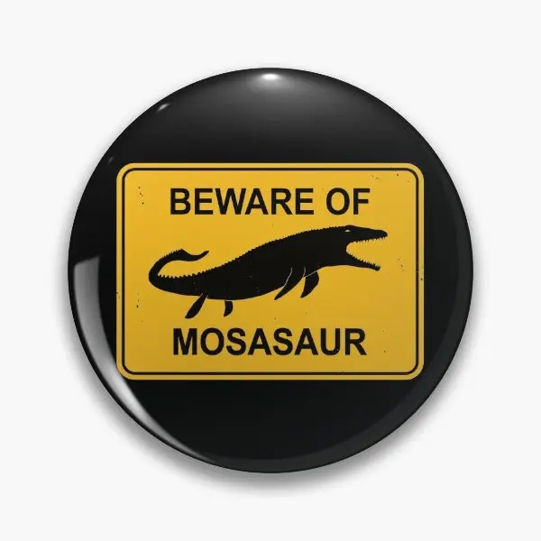 Mosasaurus Sign  Soft Button Pin Metal Gift Lover Fashion Badge Cartoon Hat Collar Funny Brooch Women Jewelry Lapel Pin Creative